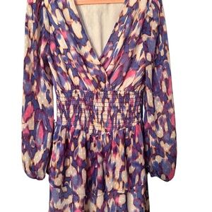 Colorful Long Sleeve Dress